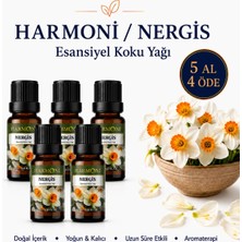 Harmoni Nergis Esansiyel Uçucu Koku 10ML Difüzör Esansı Buhurdanlık Yağı ve Oda Kokusu  5AL 4öde