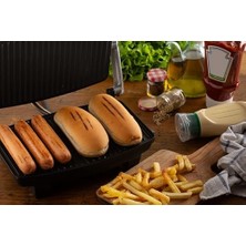 Maxi Trendy Izgara ve Tost Makinesi 1911/10 - Grill Toast Machine, 1000 Watt, Yapışmaz Çizgili Plaka