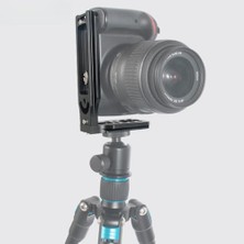 Maxi Trendy Arca Swiss Uyumlu Alüminyum Alaşım Kamera L Braket, 1/4 Ayarlanabilir Tripod Aparatı, Dikey Yatay Çekim, Nikon   Fujifilm ile Uyumlu Profesyonel Stüdyo Kamera Aksesuarı, H22, Siyah