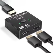 Maxi Trendy HDMI Switch Splitter, Anahtar, 2 Giriş 1 Çıkış, Ps5, Ps4, Xbox, Tv Kutusu, Tv Stick, Monitör, Pc ile Uyumlu, Çift Yönlü Ab Anahtar,