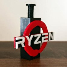Maxi Trendy Ryzen Logolu Ayarlanabilir Ekran Kartı Tutucu - Gpu Sarkma Önleyici Destek Aparatı (60MM - 105MM)