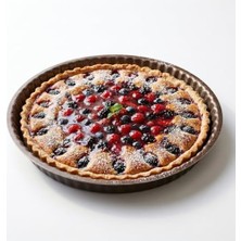 Maxi Trendy Nirvana Turta ve Kek Kalıbı - 32 cm Dev Boy Metalik Kahve Kırçıllı Yanmaz Yapışmaz