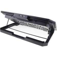 Maxi Trendy Şok Soğutma Profesyonel Dizüstü Bilgisayar Notebook Soğutucu Laptop Stand Işıklı Oyuncu Laptoplarına Özel 8 Büyük Fanı Ile Hızlı Soğutma 2 USB Giriş A8