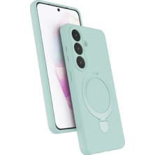 Akıllı Bayi Samsung Galaxy S26 Plus Regal Magsafe Standlı Kapak - Su Yeşili