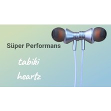 Maxi Trendy iPhone Uyumlu Lightning Uyumlu Çıkış A Kalite Extra Bass Metal Magnetik Uçlar Streo Hd Yüksek Ses 1,2m Mikrofonlu Kulak Içi Kulaklık Tek Seferlik Bluetooth Eşleşmesi Gerekli (Gümüş Beyazı)