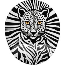 Maxi Trendy Leopar Desenli Bilek Destekli Mouse Pad