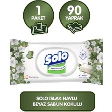 Maxi Trendy Beyaz Sabun Kokulu Mendil 1X90