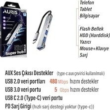 Maxi Trendy Type C Çevirici USB Dönüştürcü Çoklayıcı Tablet Bilgisayar Telefon Type-C USB Çoklayıcı Hub