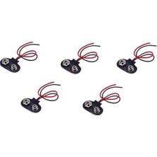 Maxi Trendy 9 Volt Pil Başlığı 10 cm Kablolu, 5 Adet, IC-232,