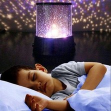 Maxi Trendy Star Master Pilli Gökyüzü Projeksiyonlu LED Renkli Yıldızlı Tavan Işık Yansıtma Gece Lambası