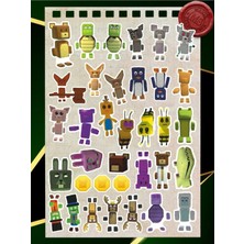 Maxi Trendy Super Bear Adventure Çocuk Sticker Seti 35 Adet | Renkli & Eğlenceli | Suya Dayanıklı