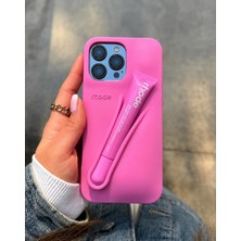 iPhone (17 Air) Uyumlu Fuşya (Shortcake) Ruj Bölmeli Telefon Kılıfı (Ruj Hediyeli)