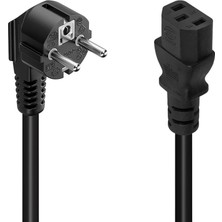 Maxi Trendy C7 Power Kablosu, 15 Metre, 3x1 Mm, Bilgisayar Için Güç Kablosu, Siyah, Dayanıklı Malzeme