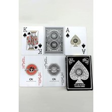 Maxi Trendy Jumbo Plastik Su Geçirmez Jumbo Blackjack Iskambil Oyun Kağıdı CIN885SLV