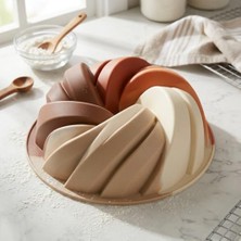 Maxi Trendy Rüzgar Gülü Tasarımlı Silikon Kek Kalıbı - Yüksek Isıya Dayanıklı, Yapışmaz ve Esnek Girdap Pasta Kalıbı (26X8 Cm, 1 Adet)