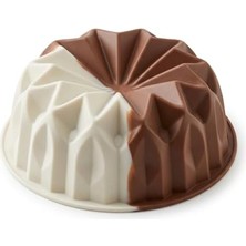 Maxi Trendy Sarmal Tasarımlı Silikon Kek Kalıbı - Yüksek Isıya Dayanıklı, Yapışmaz ve Esnek Spiral Pasta Kalıbı (22X8 Cm, 1 Adet)