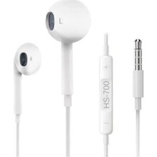 Maxi Trendy Mikrofonlu 3.5mm Genel Model Kulaklık Beyaz HS-700