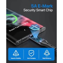 Maxi Trendy Soopıı LED Ekranlı Usb4 Kablosu, 8k Video, Max 40GBPS Veri Aktarımı, 240W USB C - USB C Şarj Kablosu, Lphone 16, Macbook, Thunderbolt 3, Monitör, Yerleştirme Istasyonları (3.3 Ft) ile Uyumlu