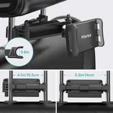 Maxi Trendy Klsniur Tablet Kafalık Tutucu, Araba Arka Koltuk Koltuk Tutacağı, Evrensel 360 Dönebilen Ayarlanabilir 6 "-10,5" Tablet iPad Air iPad Mini,  Galaxy