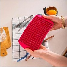 CATEKSSS 160 Mini Küp Kapasiteli Esnek Silikon Buzluk - Kolay Çıkartılabilir Buz Kalıbı Silikon