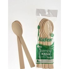 CATEKSSS Ahşap Kaşık Bambu 10 Adet Bambu Kahverengi