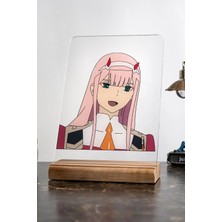 Modiwa Design Darling In The Franxx Ev Zero Two Severlere Masa Tasarım Dekoratif Ahşap Masaüstü Obje Hediyelik