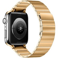 Mudanis Apple Watch 42MM KR404 Huks Kordon Saat Değildir - Gold