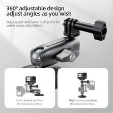 Maxi Trendy Telesın Manyetik Aksiyon Kamera Tutucu 360° Döner Çift Bilyalı Başlık Metal Montaj Aparatı Güçlü Mıknatıslı Araç Dışı Çekim Vlog Video Kayıt Sabitleyici 1/4 Adaptörlü, CMM-001