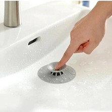 CATEKSSS Lavabo Küvet Tıkacı 3 Adet Mutfak Banyo Gider Tıpası Kapağı Tıkaç Süzgeç Silikon