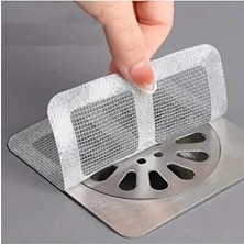CATEKSSS 10 Adet Yapışkanlı Banyo Gider Koruyucu Saç Toplayıcı – Gider Böcek Koruyucu Gider Süzgeci Plastik