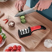 CATEKSSS Profesyonel Bıçak Bileyici 3 Açılı Elmas Seramik Çelik El Bıçakları Satır Makas Bileme