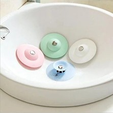 CATEKSSS 3 Lü Silikon Süzgeçli Lavabo Banyo Tıkacı Evye Küvet Gider Tıpası Silikon