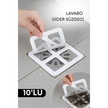 CATEKSSS 10 Adet Banyo Gider Süzgeci Saç Yakalayıcı Süzgeç Banyo Duş Gider Tıkanık Önleyici Süzgeç Plastik