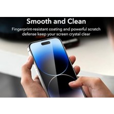 Maxi Trendy iPhone 16 Pro Max Uyumlu Ekranı Tam Kaplayan Full Cam Ekran Koruyucu Kırılmaz Cam Tam Kapatan Screen Protector