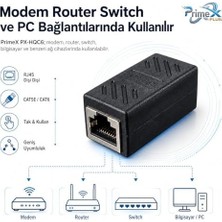 Maxi Trendy Px-Hqc6 RJ45 Dişi Dişi Ethernet Ara Aparatı, CAT5E/CAT6 Lan Kablo Birleştirici, Gigabit Network Kablo Uzatma Adaptörü, Modem Router Switch Pc Için RJ45 Dişi Dişi Coupler