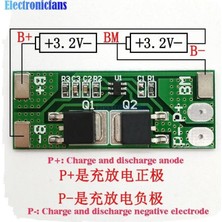 Maxi Trendy Bms 2s 8A Li-Ion 6.4V 8.4V Yeşil Vida Konnektörlü 8 Amps 2 Pol 41MM 3.5mm
