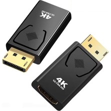 Maxi Trendy 4649 4K Destekli Displayport HDMI Çevirici Dönüştürücü Adaptör 10.8gbps'ye Kadar Video Bant Genişliği En Yüksek Qxga Çözünürlük Çıkışını Destekler; 4K x 2k