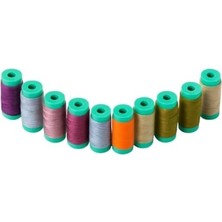 Maxi Trendy Dikiş Ipliği Seti – 120 Numara Polyester, 12 Renkli 4 cm Bobin | Dayanıklı, Parlak ve Yüksek Kaliteli Dikiş Ipi