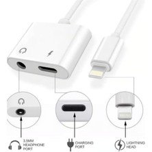 Maxi Trendy iPhone Uyumlu To 3.5 mm Jack Kulaklık ve Şarj Dönüştürücü Aynı Anda Kulaklıktan Müzik Dinleyin ve De Şarj Edin Çift Çıkışlı Adaptör Yüksek Hızlı Şarj ve Ses Aktarımı iPhone 7/8/10/11/12/13/14 Için