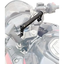 Maxi Trendy Noratech Moto Telefon Tutucu Standı ve Gps Navigasyon Braketi, Bajaj Rs 200 Için Uyumlu, Siyah Metal, Vida Montajı, Evrensel Telefon Uyumluluğu
