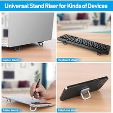 Maxi Trendy Mini Dizüstü Bilgisayar Standı, Taşınabilir Dizüstü Bilgisayar Standı, Havalandırmalı Soğutmalı Katlanabilir ve Hafif Ergonomik Yükseltici, Şık Bilgisayar Dizüstü Bilgisayar Tutucu Klavyelere
