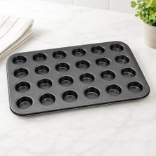 Maxi Trendy Muffin ve Cupcake Kalıbı – Yapışmaz Karbon Çelik Fırın Tepsisi, Kek ve Tart Kalıbı (6 Gözlü / 12 Gözlü / 24 Mini Gözlü Seçenekleri)