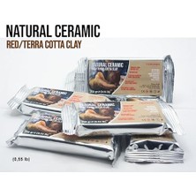Maxi Trendy Seramik Kil Hamuru, Kırmızı Terra/cotta 250 gr Fırınlamaya Gerek Olmayan Güzel Sanatlar Figür Heykel Modelleme Oyun ve Montessori Sınıfları Için Toksik Olmayan Doğal Kil