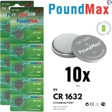 Maxi Trendy Poundmax 10 x 1632 CR1632 DL1632 3V Lityum Madeni Para Pilleri