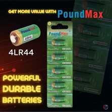 Maxi Trendy Poundmax Alkalin 5x 4LR44 (4AG13, L1325), 6V | 1x 5'li Paket