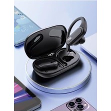 Maxi Trendy S28 Tws Spor Kancalı Bluetooth Kulaklık Siyah