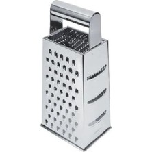 Maxi Trendy Xesha Paslanmaz Çelik Sebze ve Meyve Rendesi Taşınabilir Metal Rende 4 Taraflı Kullanım