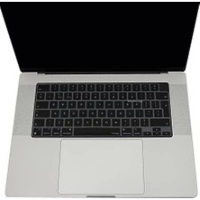 Maxi Trendy MacBook Uk Ingilizce Klavye Koruyucu Iso Ters L Enter M1-M5 | A2681 A3113 A3240 A3449 A2941 A3241 A2442 A2779 A2992 A2485 A2991 | Keyboard Cover Touch Id Siyah