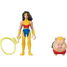 Maxi Trendy Imaginext Dc League Of Super Pets Kahramanlar ve Hayvanlar Wonder Woman & Pb