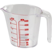 Maxi Trendy Dereceli Ölçü Kabı 1000 ml Hacminde 10 Aralıklı Sert Plastik Ölçü Kabı 1l (1, 500 Ml)